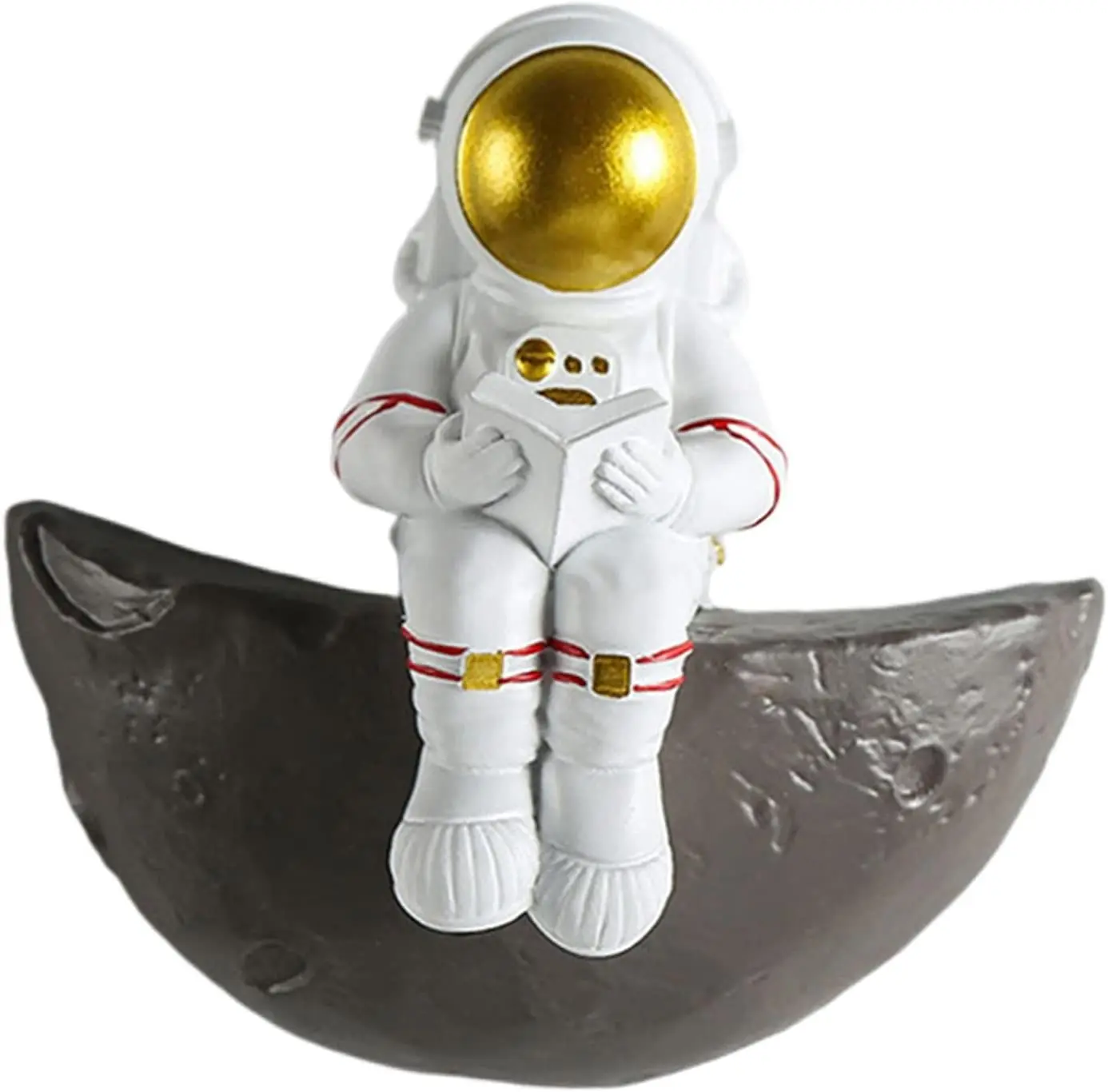 

Prettyia Resin Decor Resin Astronaut Wall Decor Hanging Children Room Bedroom Creative Relief Spaceman Wall Decorations Ornament