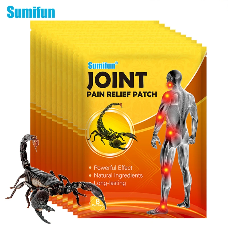 

8/40/80pcs Sumifun Scorpion Venom Joint Pain Relief Plaster Arthritis Lumbar Knee Neck Back Sprain Aches Treatment Patch Care