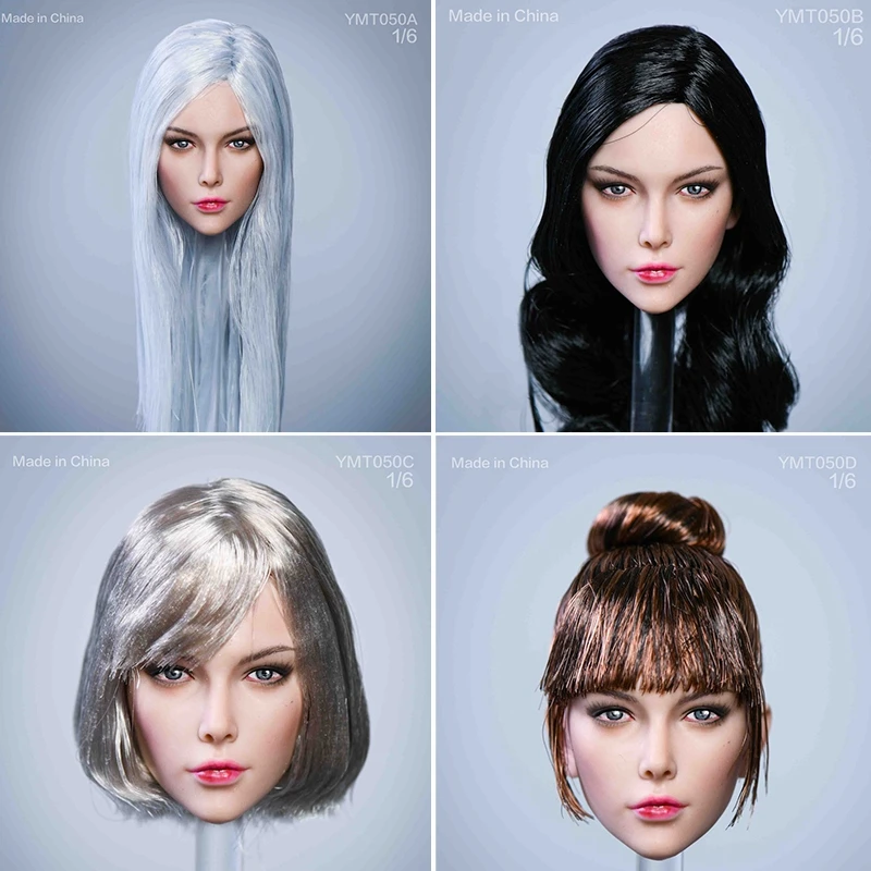 1/6 YMTOYS YMT050 Красивая голова Ye скульптура женская голова солдата резьба подходит для 12 дюймов экшн-фигурки тела куклы для телефона