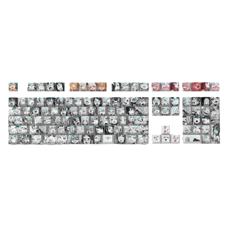 

Double Shot PBT Backlit Keycaps Anime Keycap CherryProfileFor Mechanical Keyboard 75/87/84/108 for CherryMX Switches Dropship