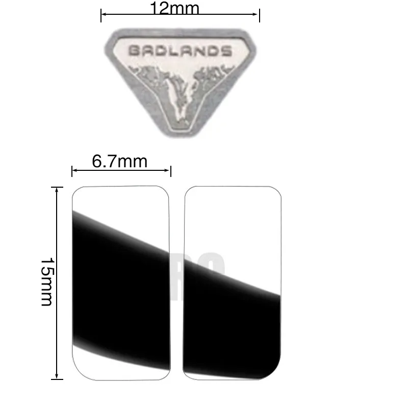 Металлическое зеркало заднего вида значок для 1/18 Traxxas Trx-4m Defender Trx4m Rc Гусеничный