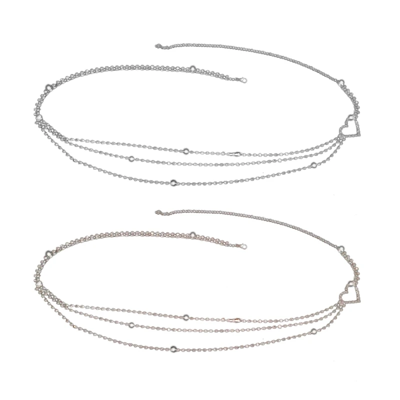 

Q39C Steampunk Belly Waist Chain Alloy Jeans Belts Rock Motorcycle Locomotive Style