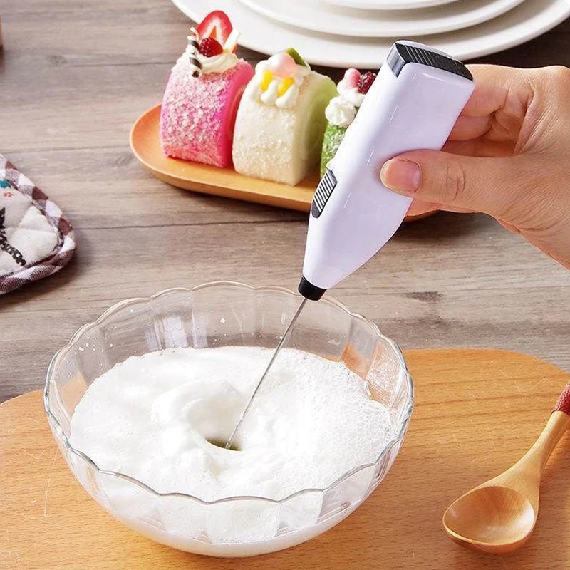 

Mini Egg Beater Milk Household Frother Egg String Whisk Mixer Hand for Coffee Cappuccino Creamer Frothy Blend Whisk Egg Beater