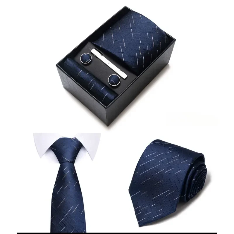 

Подарочный галстук-бабочка для мужчин, галстук-бабочка в подарочной коробке, мужской галстук 8 см, деловой ГАЛСТУК, жаккардовая пряжа, тканый деловой Профессиональный галстук, набор