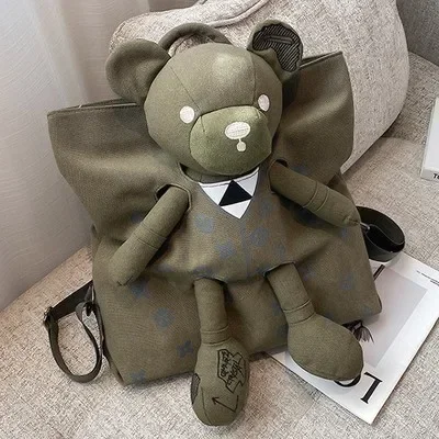 Рисунок 6 - Модный холщовый рюкзак с куклой-медведем