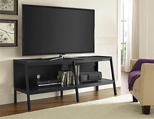 

Furniture Ladder Entertainment Center TV Stand, 60", Black