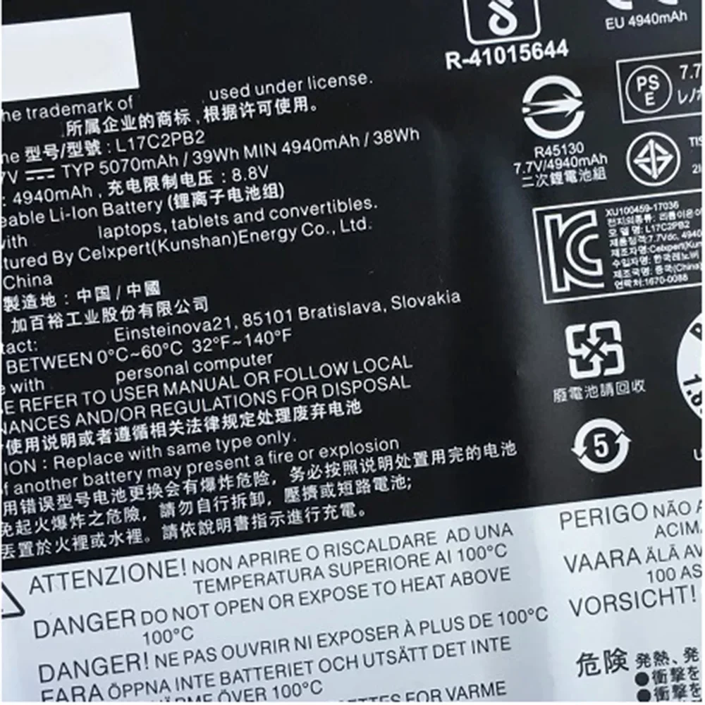 Оригинальный L17C2PB2 L17C2PB1 L17M2PB1 L17M2PB2 L17L2PB1 L17L2PB2 оригинальный аккумулятор для Lenovo
