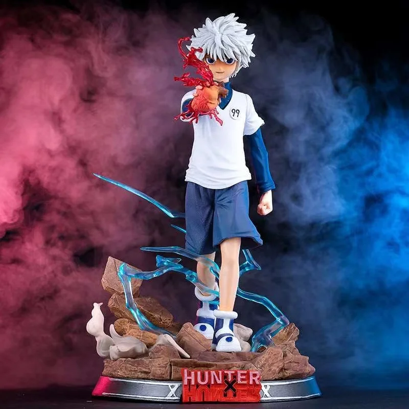 Hunter x Аниме GK Killua Zoldyck 27 см Фигурка Статуя ПВХ декоративная модель куклы игрушки
