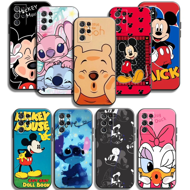 

Disney Mickey Stitch Phone Cases For Samsung Galaxy A31 A32 A51 A71 A52 A72 4G 5G A11 A21S A20 A22 4G Coque Soft TPU Back Cover