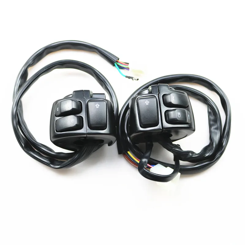 

Motorcycle 1" Handlebar Control Switches + Wiring Harness For Harley Dyna XL FX