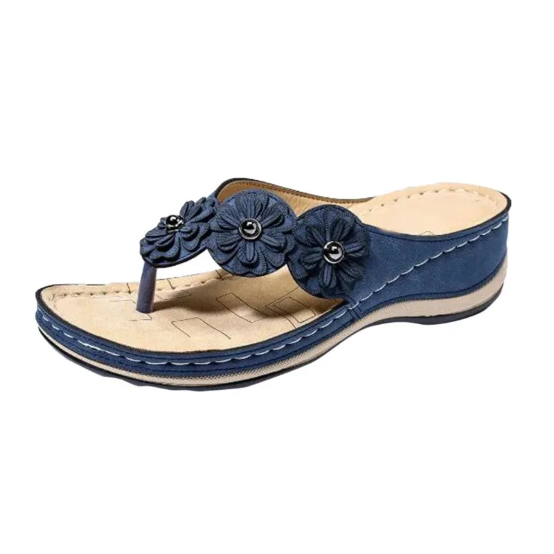 

Women Sandals Sandals Slippers Flowers Thick Bottom Casual Women Sandals Flip-flops Low Top Fashion Solid Color New Large Size