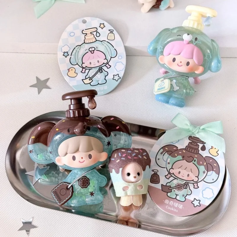 Фото Оригинальная серия Zzoton Bubble Bath, слепая коробка Kawaii, милая детская фигурка Zzoton Decorat, аниме-фигурки, загадочная коробка, модель игрушки в подарок №3