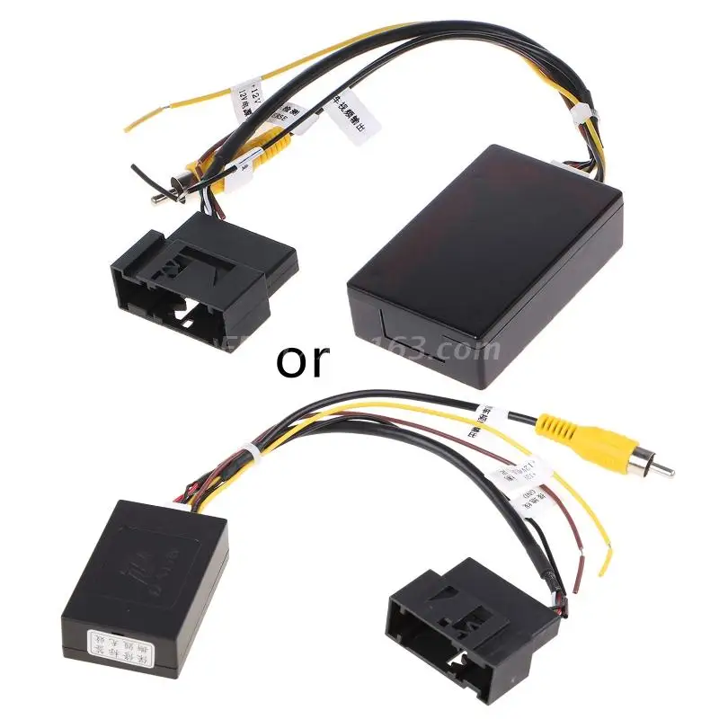 

1Pc New Car Backup Camera Rearview RGB To AV Converter Adapter Box for vw
