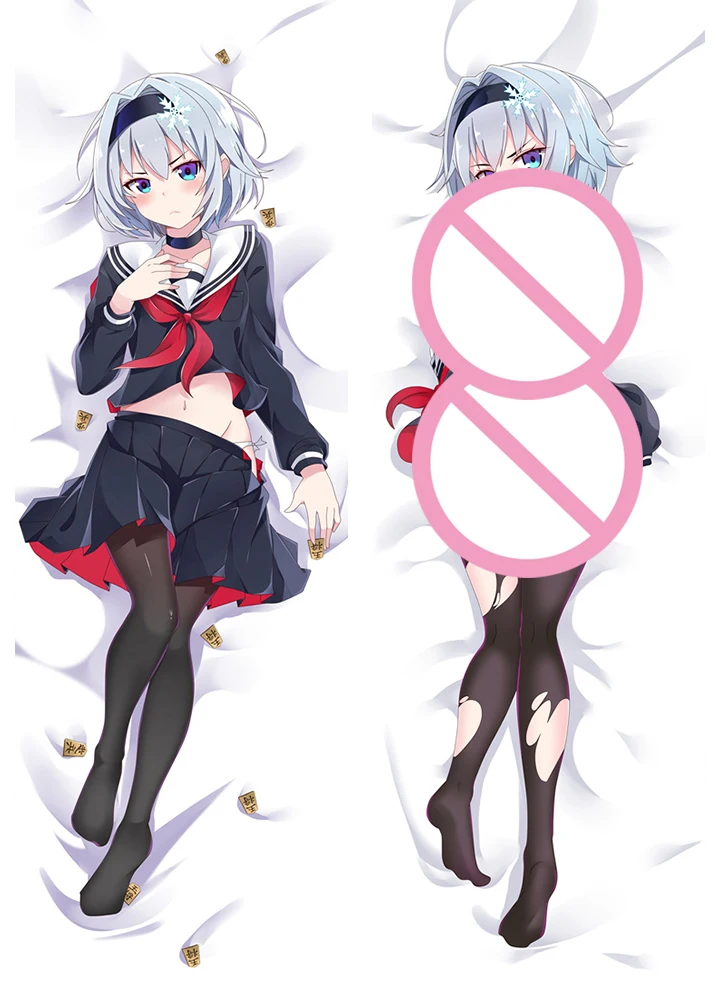 60x180 см наволочка с аниме персонажем обнимающим телом