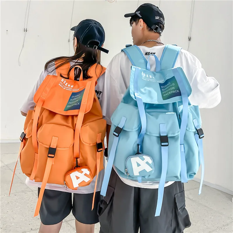 

VC Large Capacity Multiple pockets Backpack Unisex Harajuku Style School Backpacks for Youth Trend Cool Design Travel Backpack