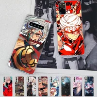 babaite demon slayer uzui tengen phone case for samsung s21 a10 for redmi note 7 9 for huawei p30pro honor 8x 10i cover