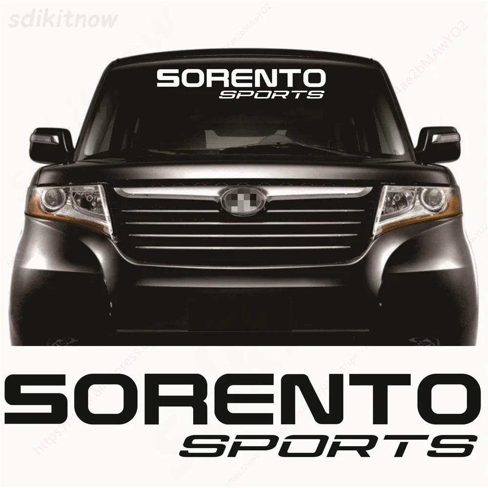 

80x14cm New Car Windshield Vinyl Sports Sticker Reflective Decal Styling Decoration Accessories For kia sorento R