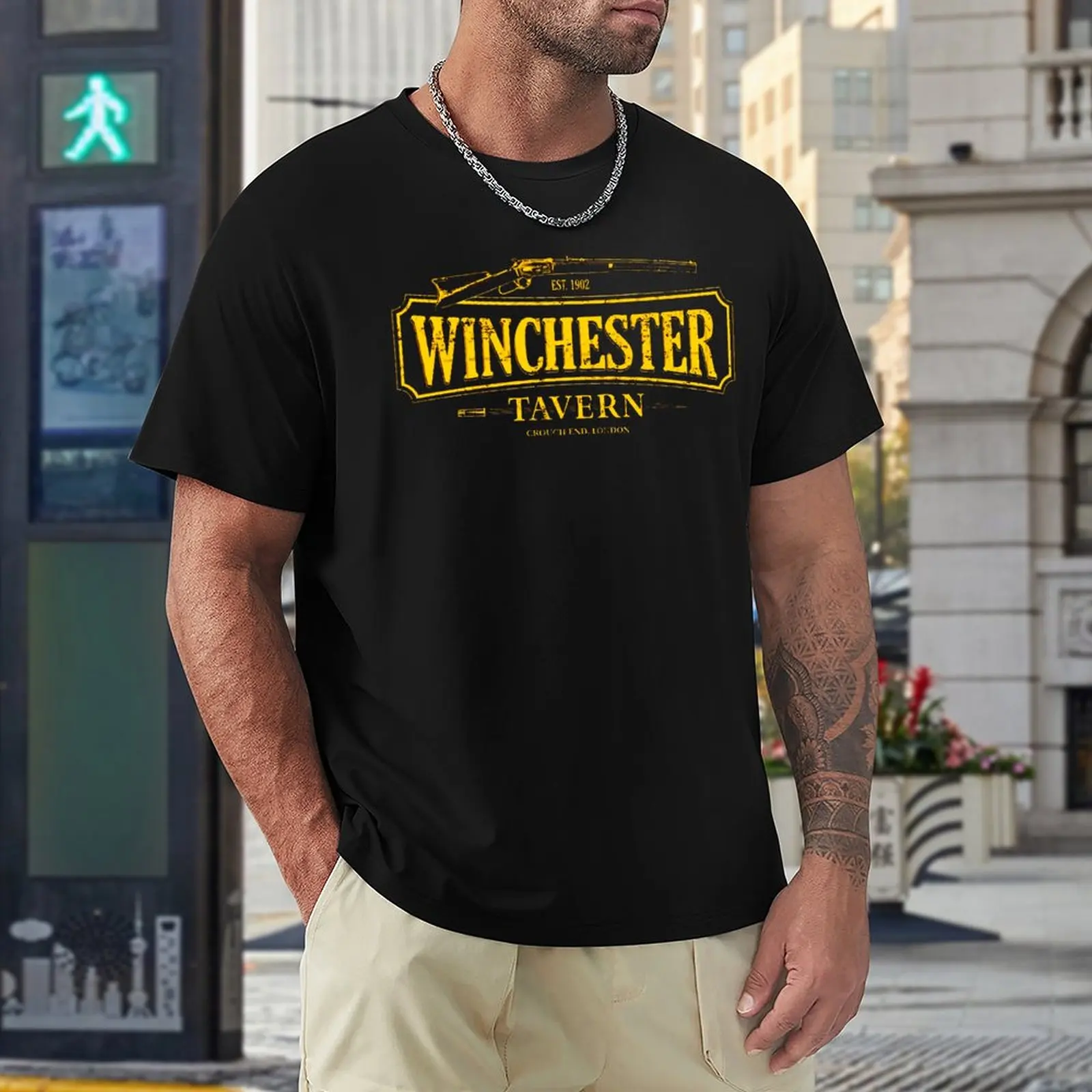 

Tshirt Shaun Of The Dead - Winchester Tavern HD Classic Funny Graphic Home Eur Size top Quality