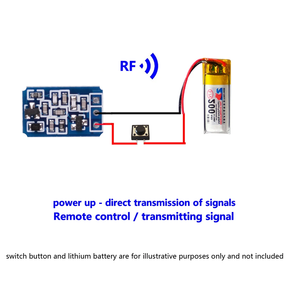 Беспроводной передатчик DC3.5V-DC12V