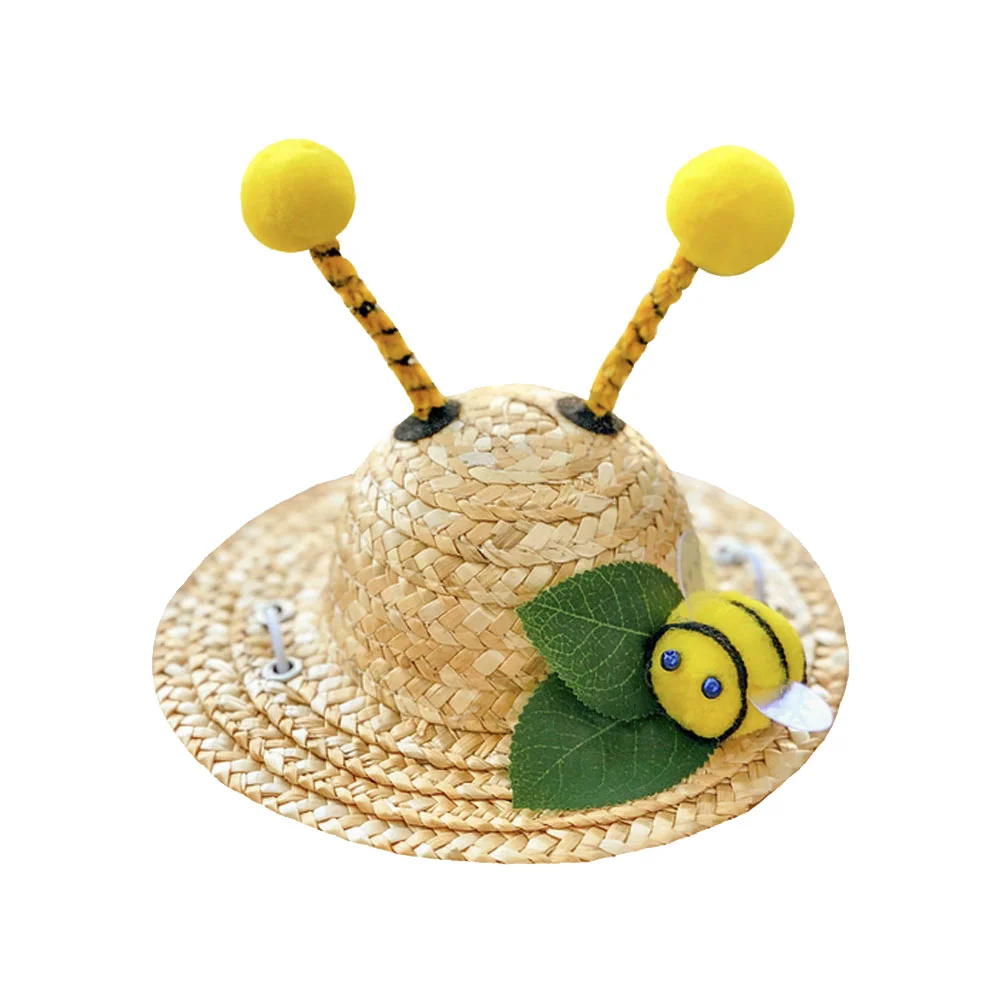 

Pets Adjustable Hat Decorative Summer Hat Puppy Appearance Hat Cats Hat for Home Party Pets Summer