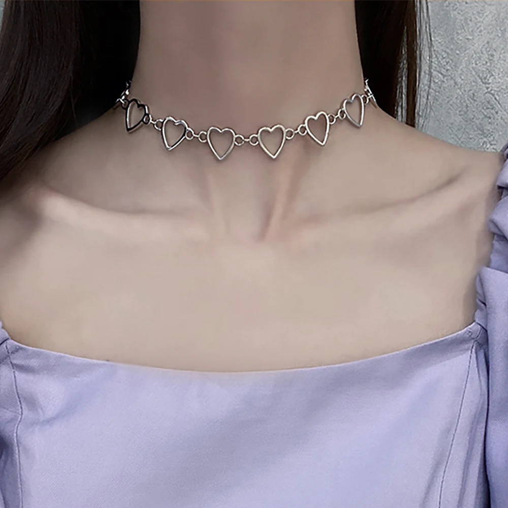 Женское Ожерелье-чокер с жемчугом и подвеской в виде сердца