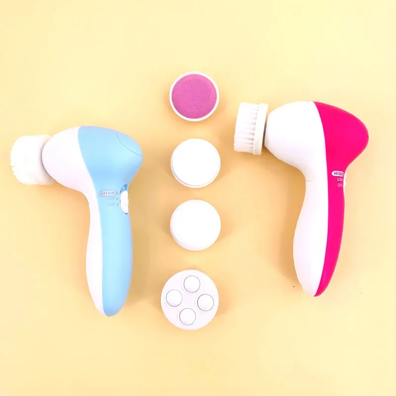 

in 1 Face Cleansing Brush Silicone Facial Brush Wash Face Machine Deep Cleaning Pore Skin Care Face Massage Brush