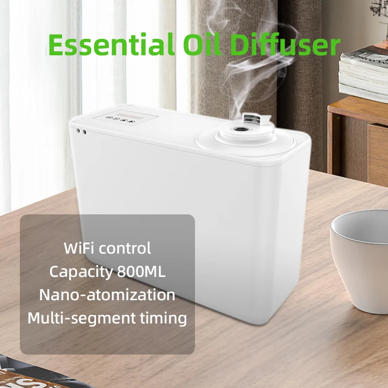 

Electric Fragrance Diffuser Smart Air Fresheners Capacity 800ML Nebulizer Essential Oil Aroma Machine Waterless Scenting Device