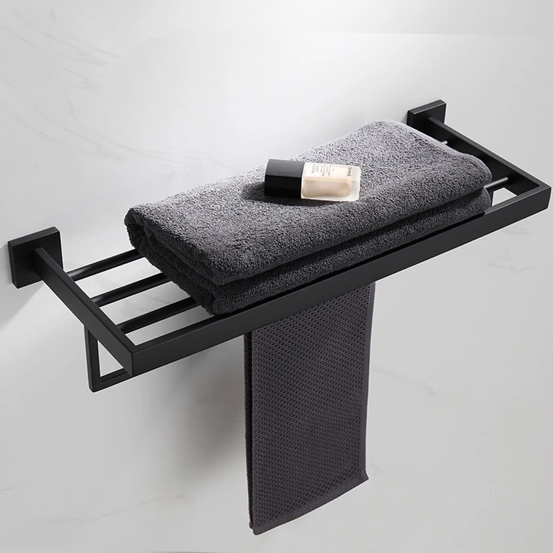 

Black Wall Mounted Stainless Steel Clothes Hook Toilet Paper Holder Towel Bar Rack Soap Dispenser Kitchen Bathroom Accessories