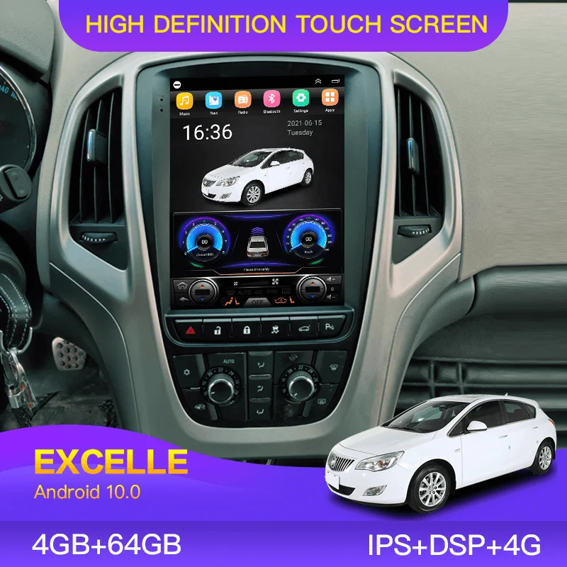 Buick EXCELLE 2010-2014 Tesla Radio Multimedia Video Player GPS Global Positioning System |