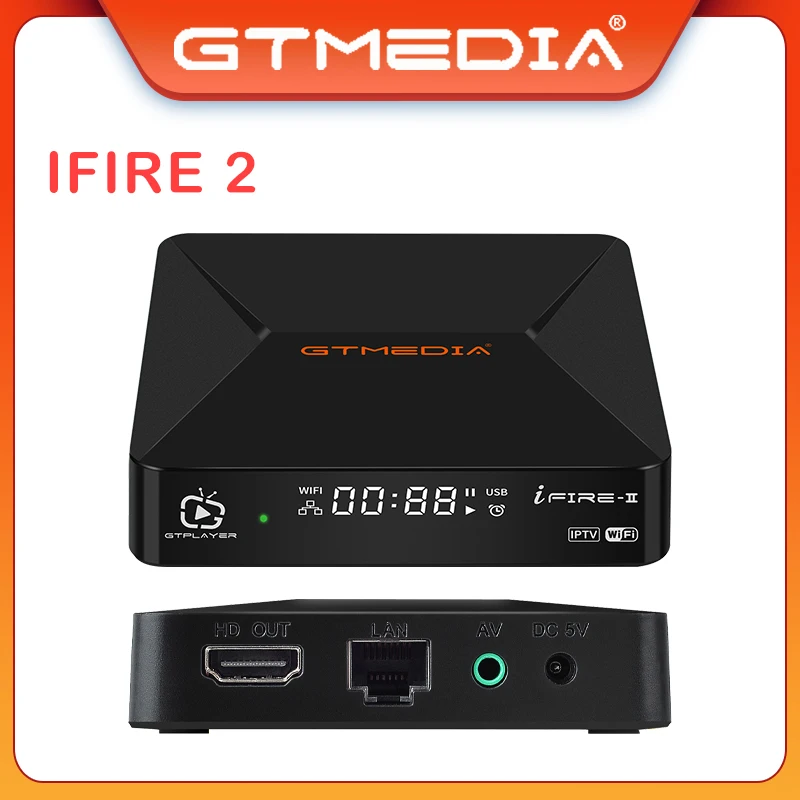 

ТВ-приставка GTMEDIA Ifire 2 1080p HD H.265 10 бит, Wifi Ethernet MPEG 4