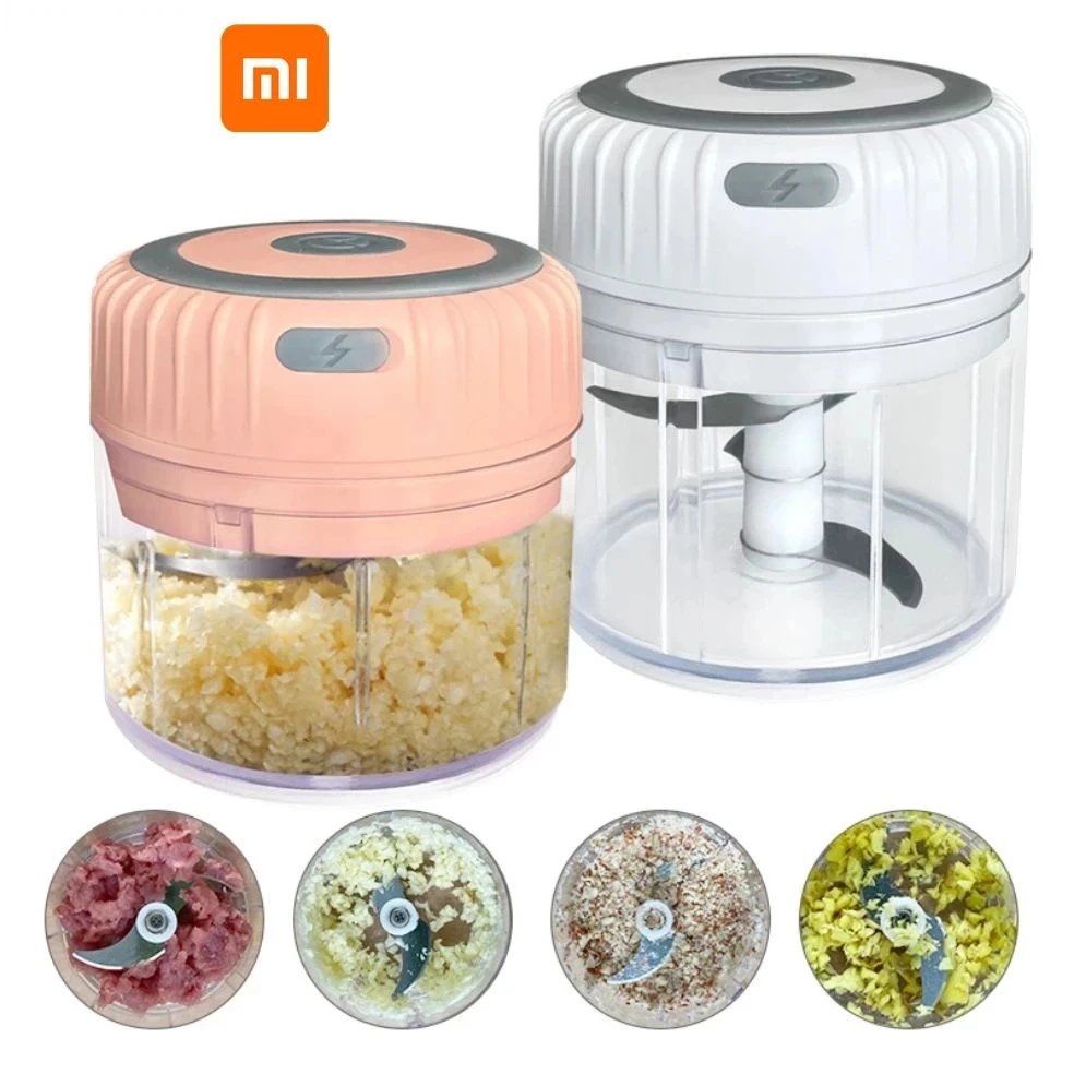 

Xiaomi Mini Electric 100/250mL Garlic Chopper Ginger Masher Machine Chili Vegetable Kitchen Tool Sturdy Durable USB Charging