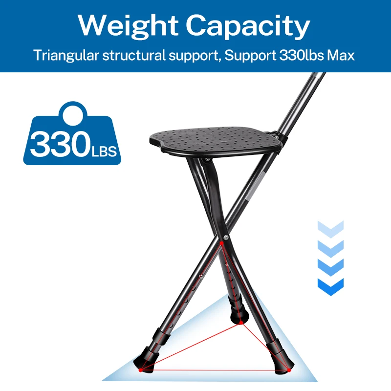 Складные трости с сиденьем цвет в ассортименте