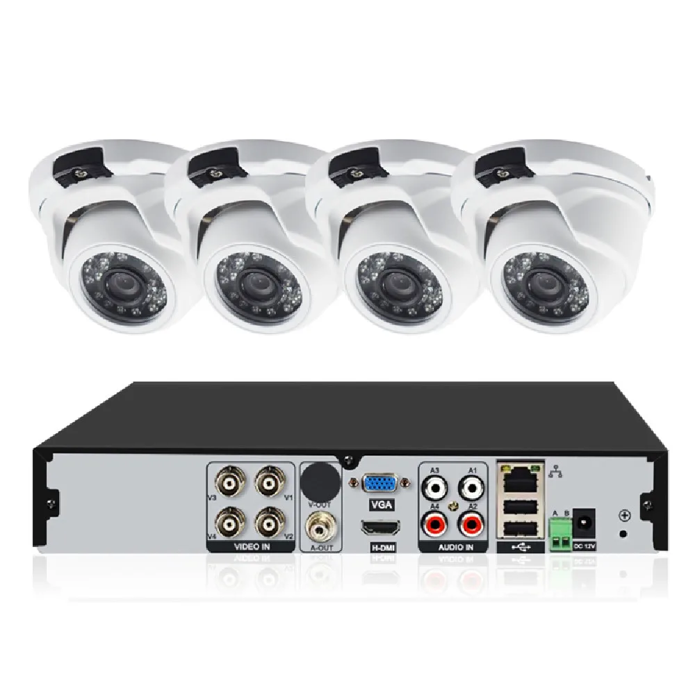 

JXJ System H.265 POE NVR Kit Outdoor Metal White Dome Video Surveillance Set Camera Wifi Mini Cctv Camera Lens Set With Dvr