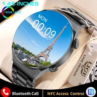 lige men smart watch sports amoled 454454 screen nfc access control smartwatch bluetooth call clock waterproof 2022 for xiaomi