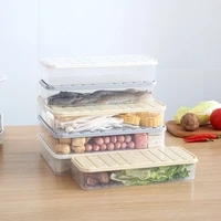 kitchen square refrigerator crisper box household plastic food seal insurance frozen dumplings vegetable box food storage box