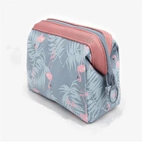 women travel animal flamingo make up bags girl cosmetic bag makeup beauty wash organizer toiletry pouch storage kit bath case