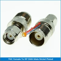 1x pcs tnc female to rp sma rpsma rp sma male plug tnc to rpsma nickel plated straight coaxial rf connector adapters