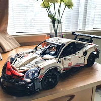 technical sports cars moc 42096 porsche 911 model set building blocks super racing bricks toys for kid adult birthday gifts