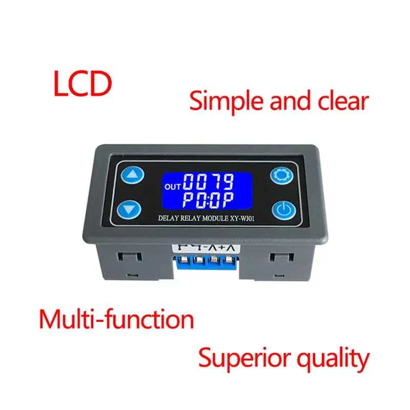 

XY-WJ01 Delay Relay Module With Digital LED Dual Display Cycle Timing Circuit Sw