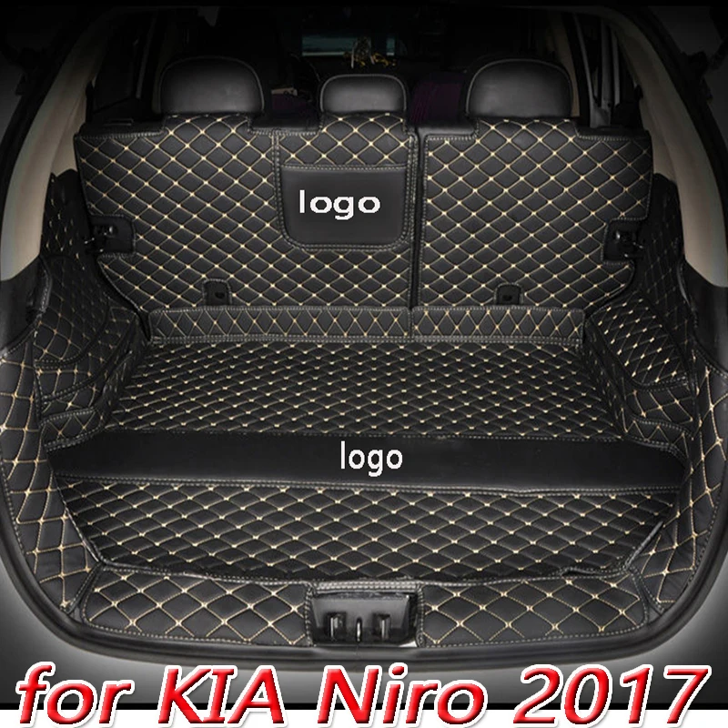 

Высокопрочный коврик для багажника автомобиля на заказ для KIA Niro 2017(Ultimate Edition), подкладка для груза, коврик, аксессуары для интерьера, водонеп...