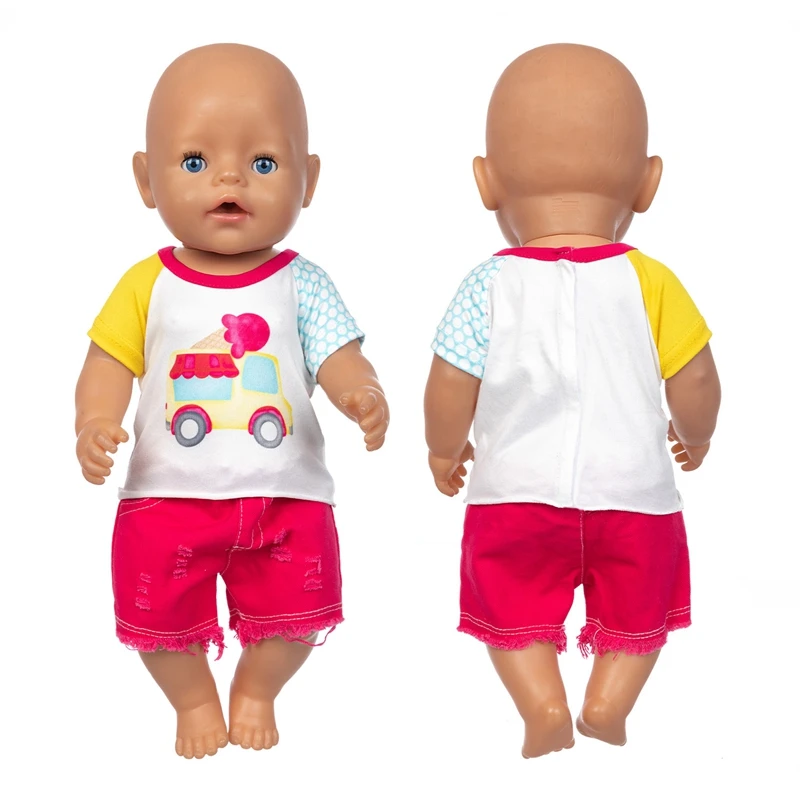 

43 Cm Reborn Baby Doll Clothes Hat Set Suitable for 18" Girl Baby Doll Clothes Baby Girl Gift Toy