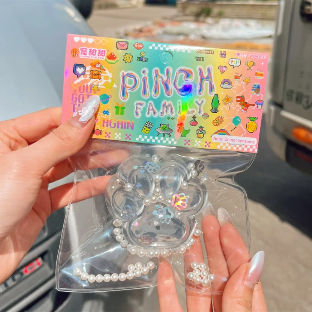 Мягкие липкие игрушки для снятия стресса расслабляющие милые в виде кошачьей