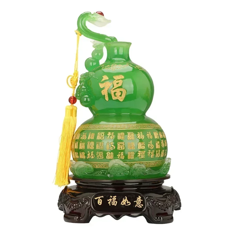 Нефритовая стеклянная статуэтка Ruyi