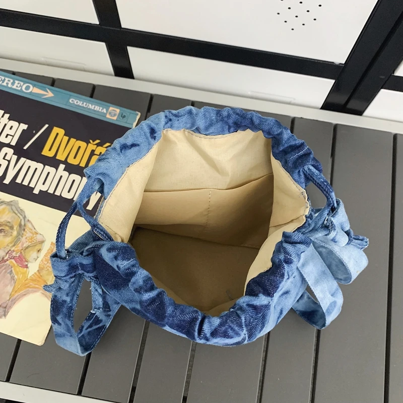 Canvas Small Crossbody Bags For Women Blue Denim Messenger Bags 2023 New 100% Cotton Packages Cloth Casual Shoulder Bags Fashion