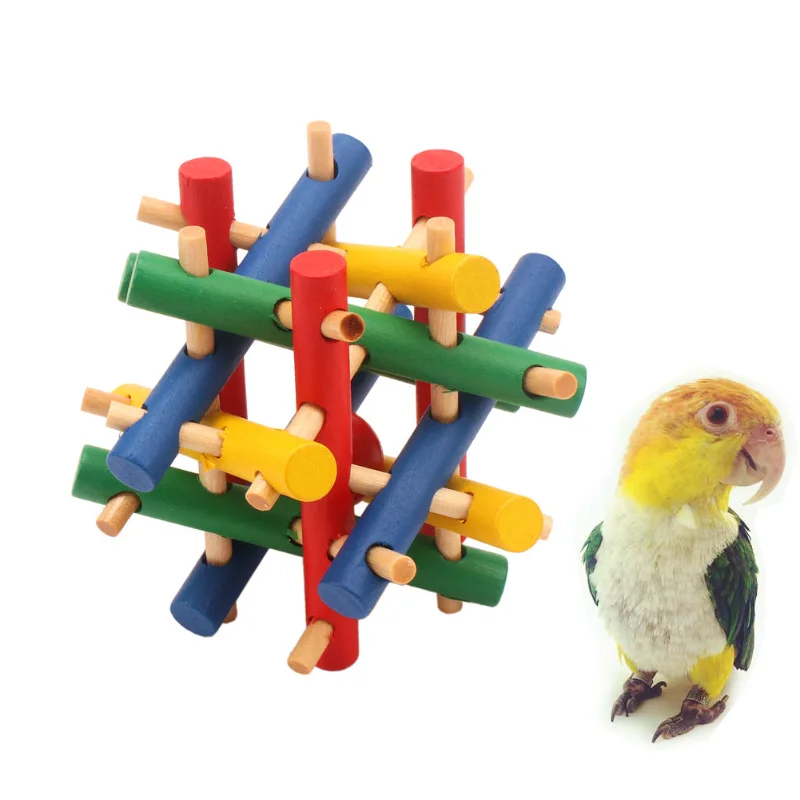 

Speelgoed Accessories Parakeet Parrot For Bird Perch African Grey Budgie Ball Grasparkieten Decoration Cage Toys Cockatiel