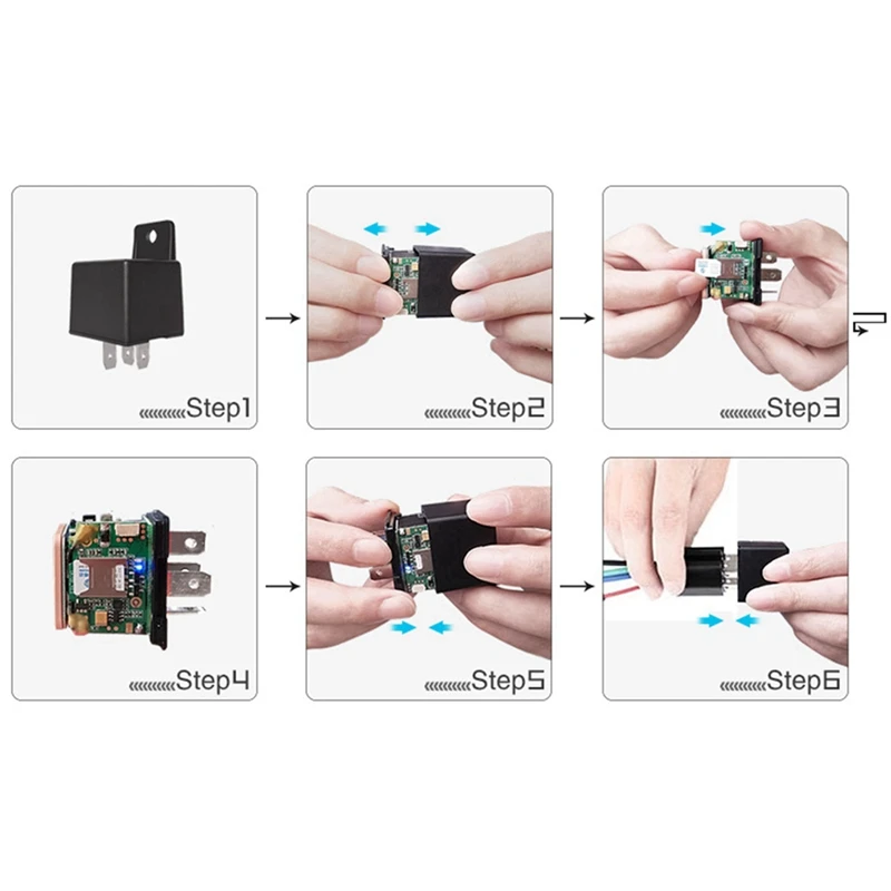 Relay GPS Tracker Car CJ730 9-90V Cut Fuel ACC Detect Mini Motorcycle Realtime Track Vibrate Alert FREE APP