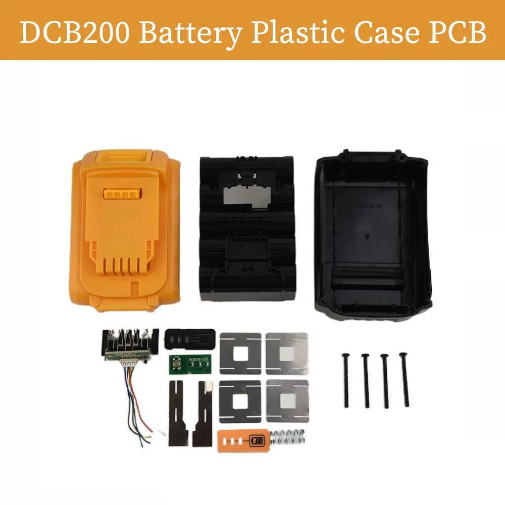 DCB200 Battery Plastic Case PCB Protection Circuit Board For Dewalt 18V 20V Battery Plastic Shell Air Tool Accessories