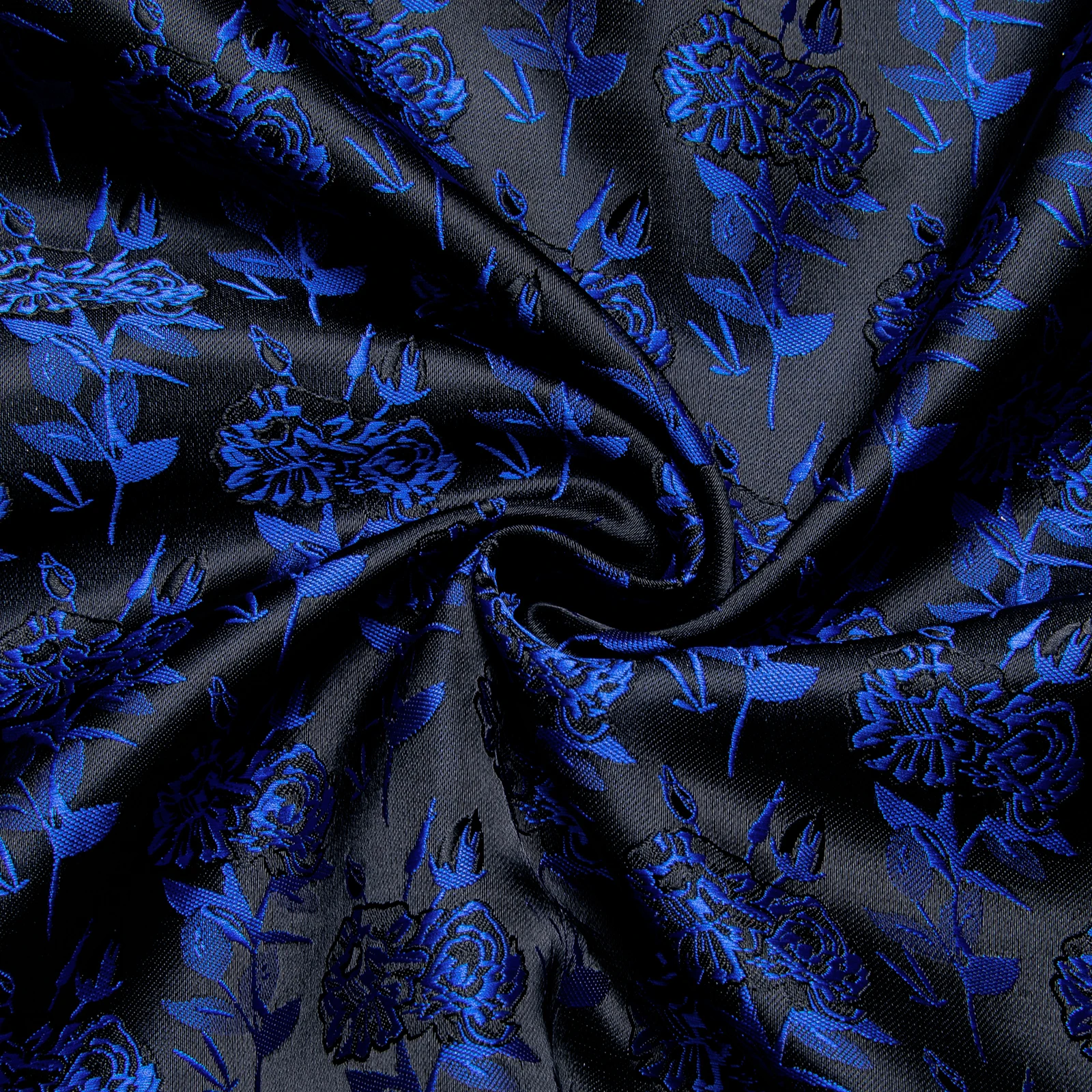 Silk Blue Men Shirts Soft Singal Breasted Turn Down Collar Paisley Shirt For Man Long Sleeve Luxury Ajustable Cuffs Male Tops