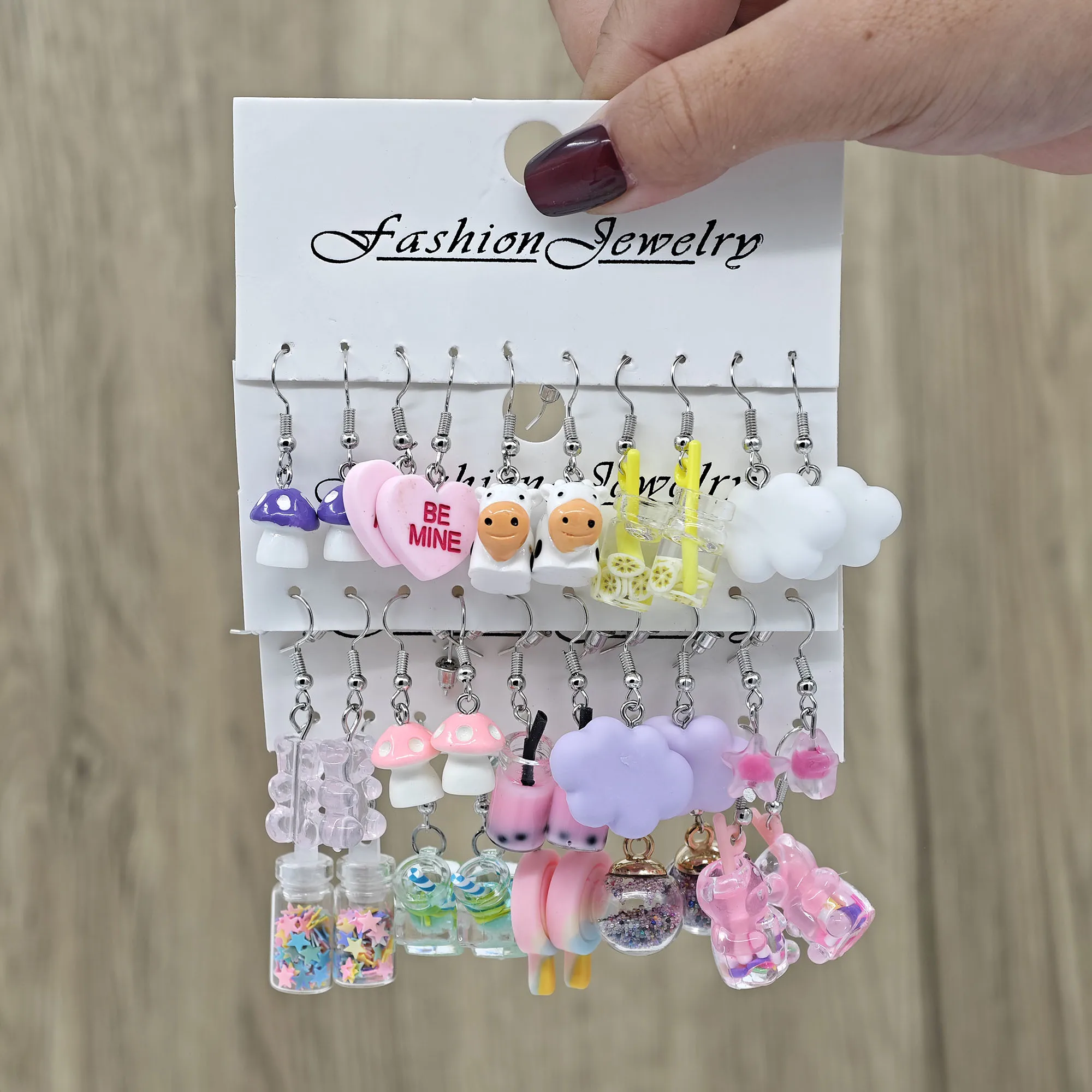 20 шт./30 шт. новинка любовь розовый медведь капельное масло бабочка милый пончик