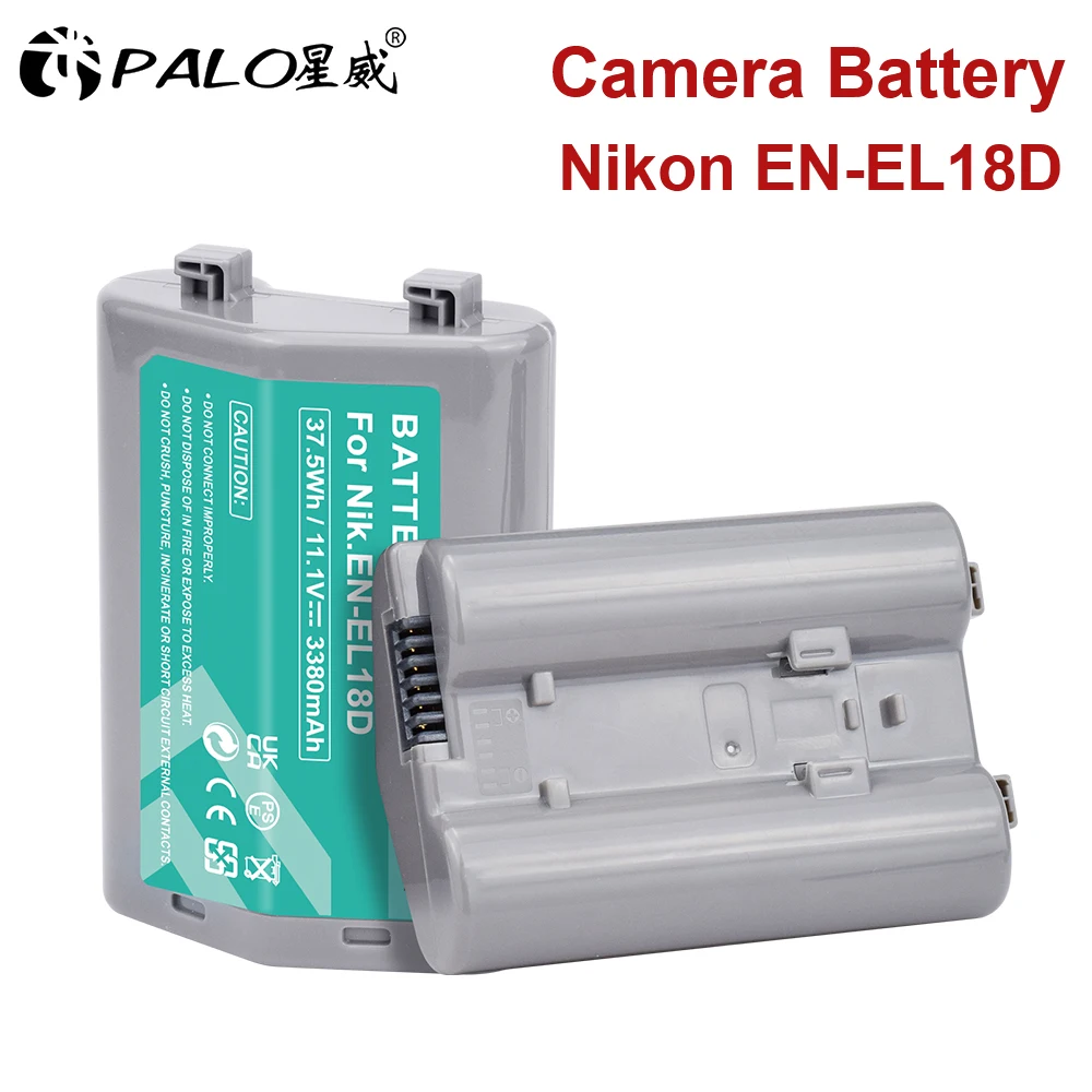 

Palo EN-EL18D EN-EL18a EN-EL18b EN-EL18c Camera Battery for Nikon Z9 D6 D5 D4S D800 D810 D850 D500 MB-D17 MB-D18 Battery Grip